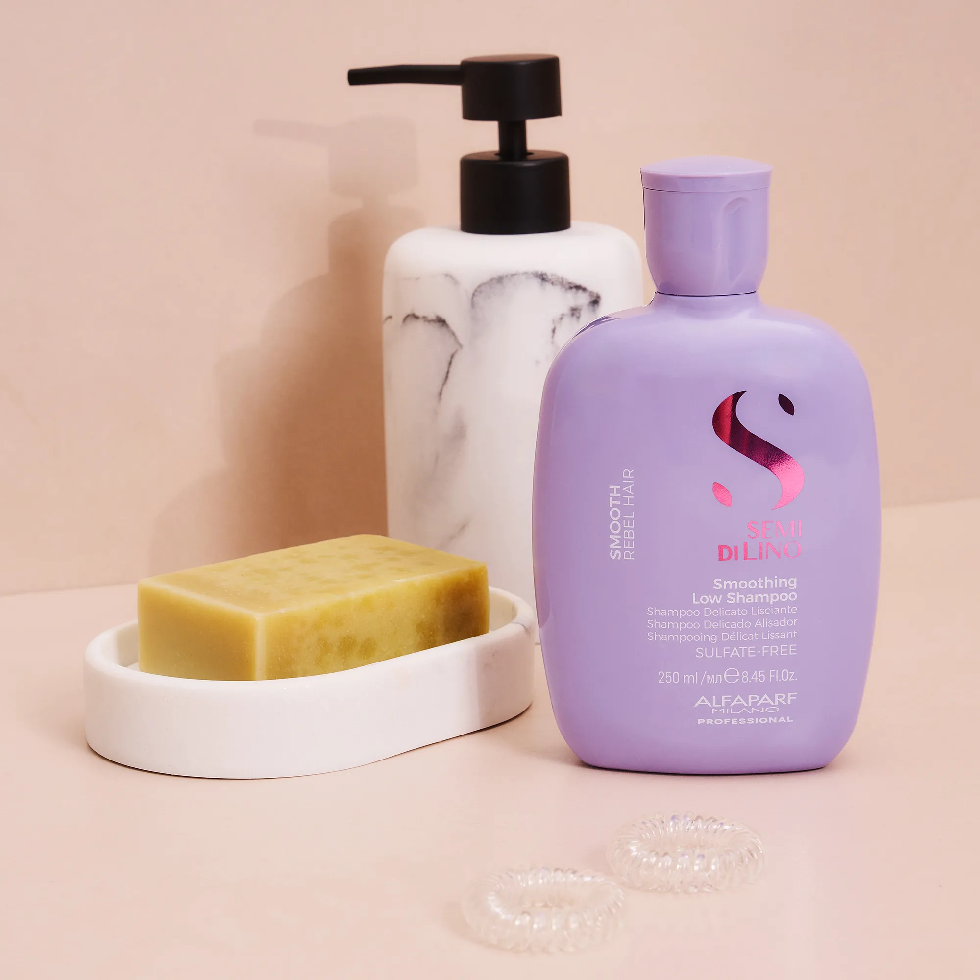Shampoo alisador Semi Di Lino Smooth 250 ml - Imagen 2