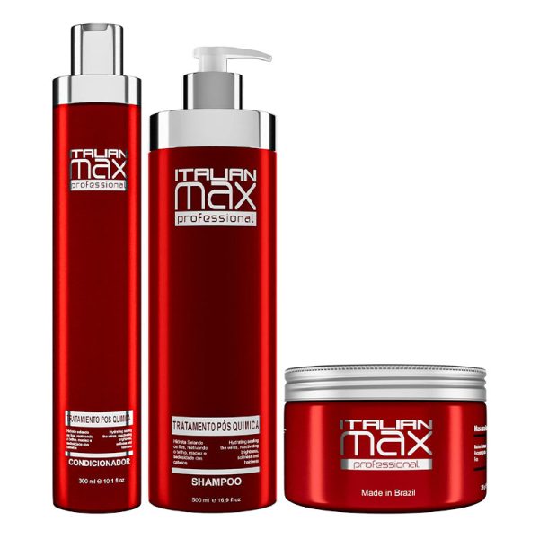 ITALIAN MAX – Pos Química Shampoo 500ml Acondicionador 300ml Mascarilla 285ml